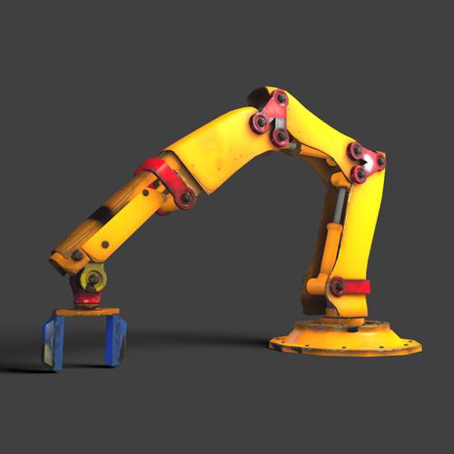 Robotic Arm rigged and textured preview image